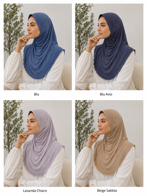 Hijab Khadija Ribbed Premium