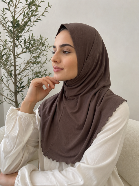 Hijab Khadija Ribbed Premium