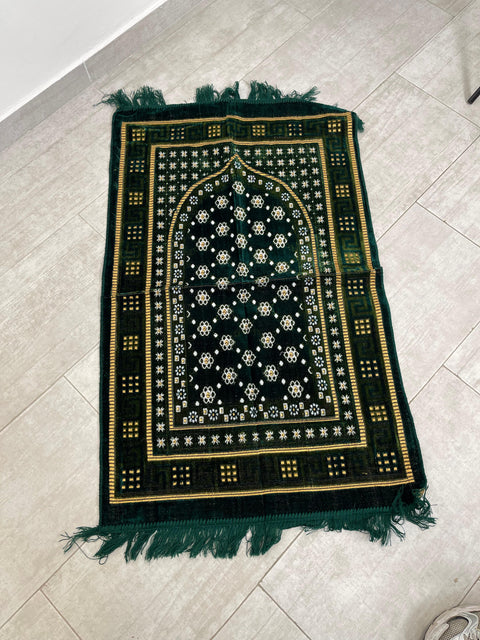 Tappeto da preghiera elegante in velluto decorato