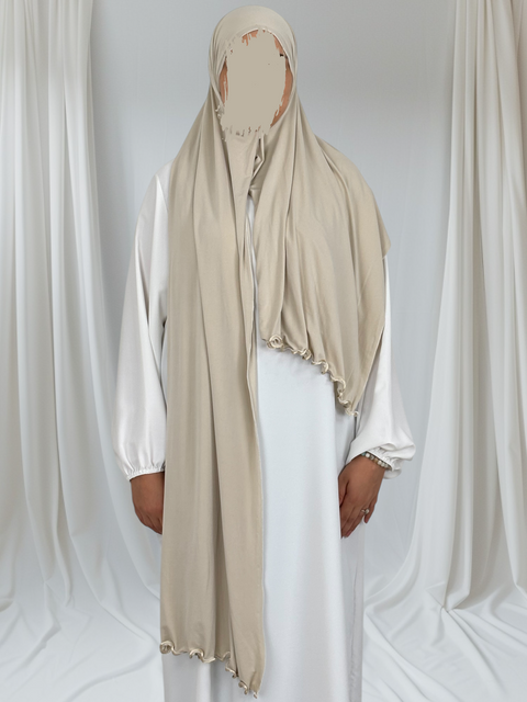Hijab Jersey Premium Frisé