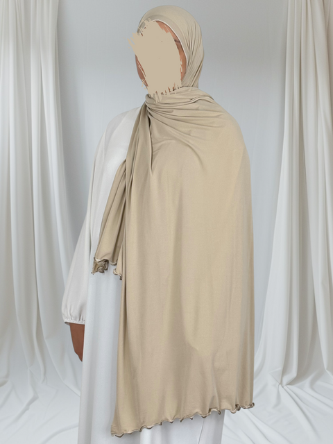 Hijab Jersey Premium Frisé