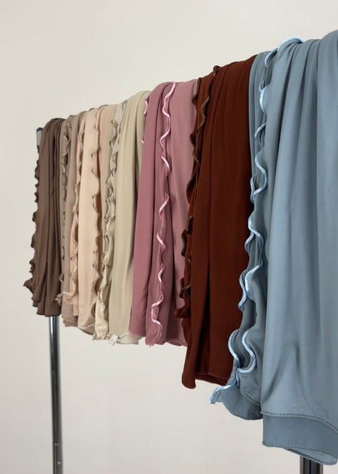 Hijab Jersey Premium Frisé