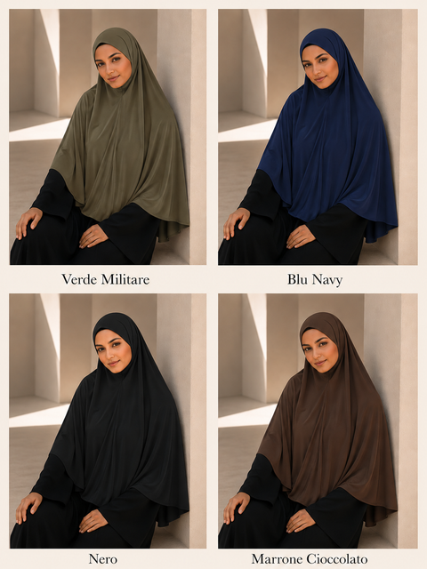 Hijab Khimar XXL Tinta Unita