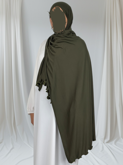 Hijab Jersey Premium Frisé