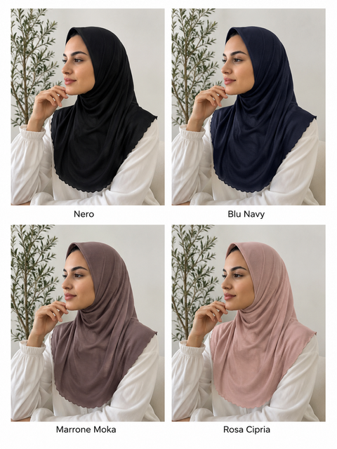 Hijab Khadija Ribbed Premium