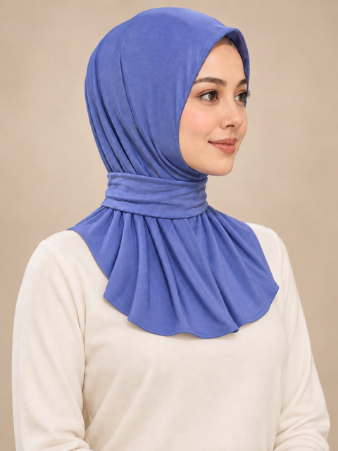Hijab Inaya – Pronto da indossare in jersey premium con chiusura a clip