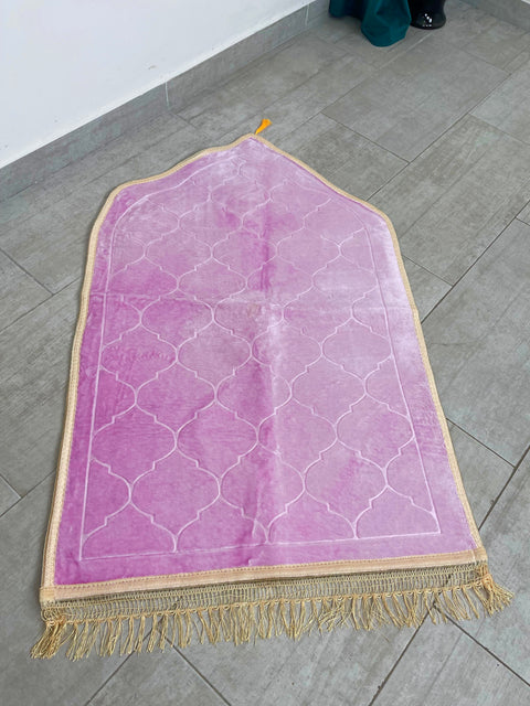 Tappeto preghiera Mihrab bordi oro