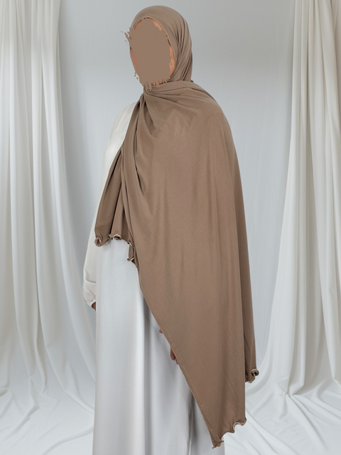 Hijab Jersey Premium Frisé