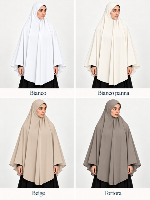 Khimar Layla XXL – Pronto da indossare in 100% viscosa