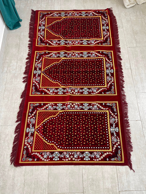Tappeto da Preghiera Collettiva per 3 persone - 195x105 cm
