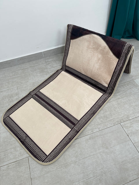 Tappeto preghiera imbottito con schienale