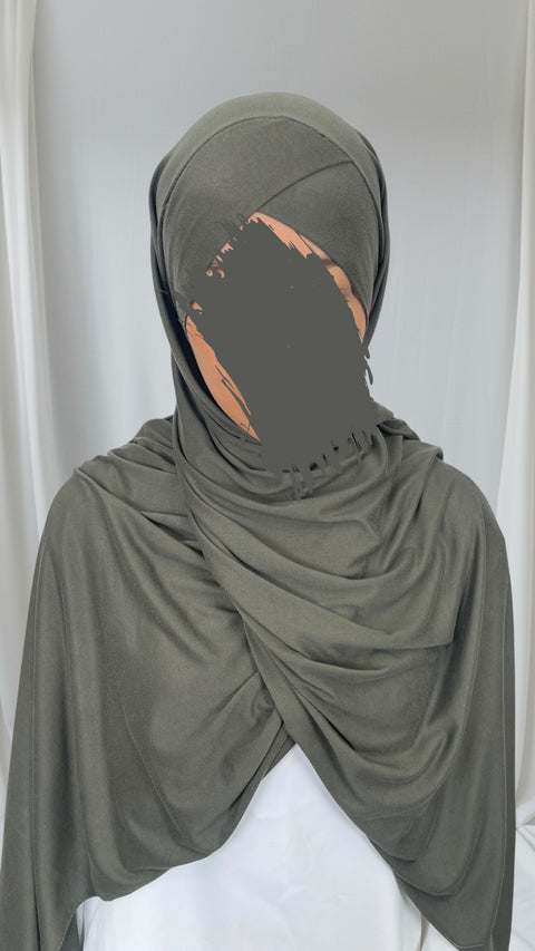 Hijab incrocio unico Jersey