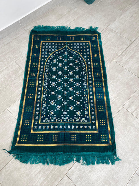 Tappeto da preghiera elegante in velluto decorato