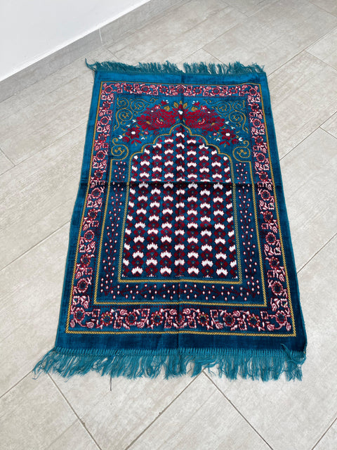 Tappeto da preghiera elegante in velluto decorato