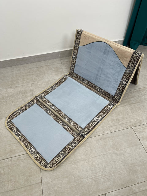 Tappeto preghiera imbottito con schienale