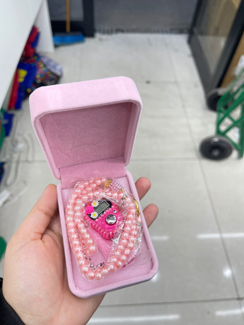 Tasbih elettronico azzurro con contatore digitale – con custodia regalo