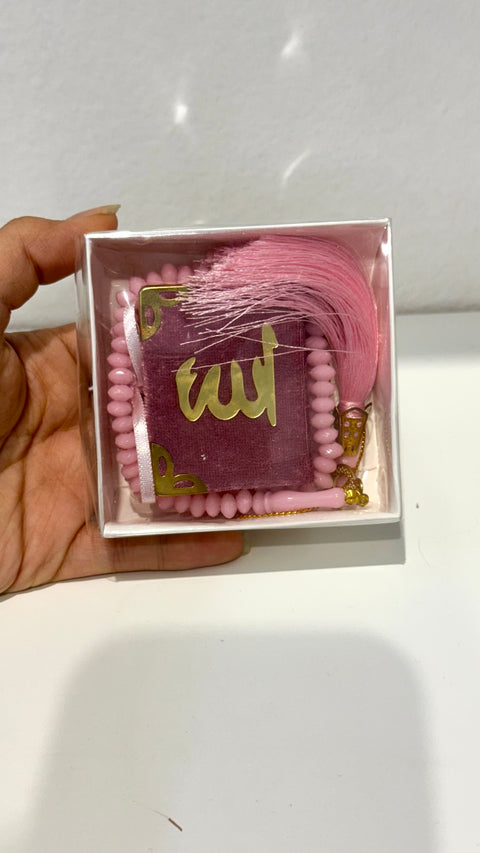 Mini Corano con Tasbih – Set Regalo in Scatola