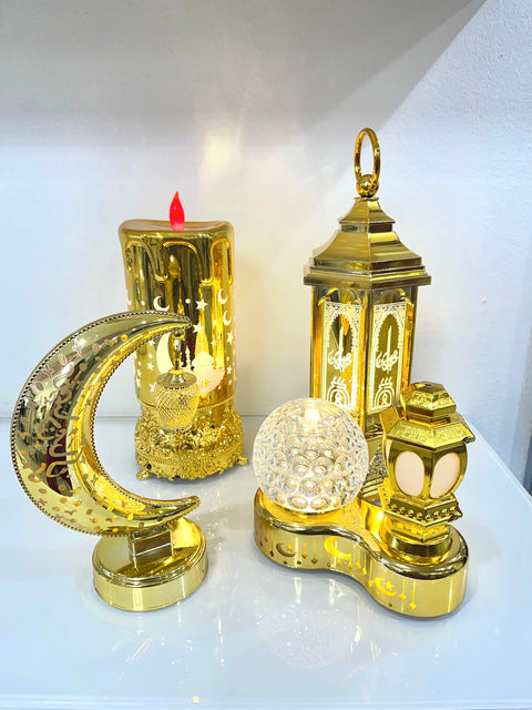 Lanterne Decorative Luminose Ramadan Oro