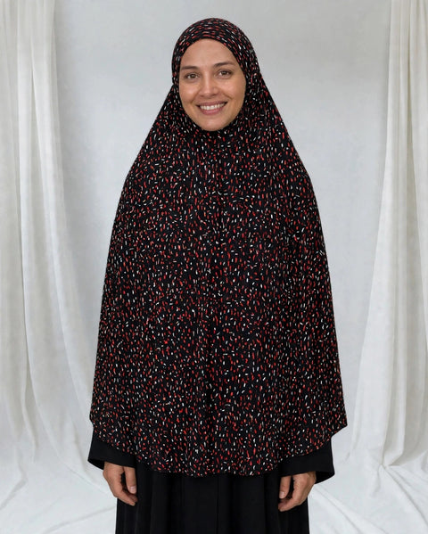 Safa Khimar a Fantasia XXL - Oasi Cacao - Velo Lungo Extra Coprente