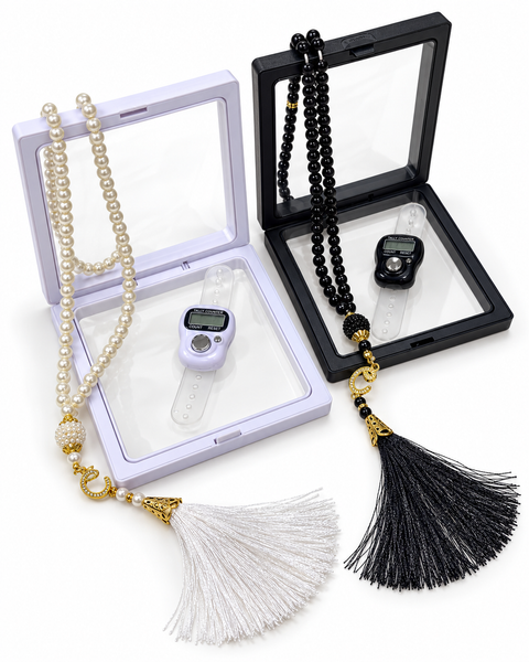 Set Tasbih Tradizionale + Tasbih Digitale con Cofanetto