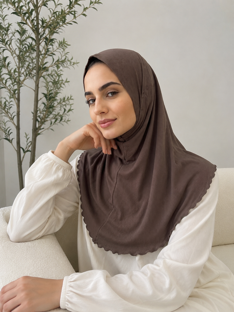 Hijab Khadija Ribbed Premium