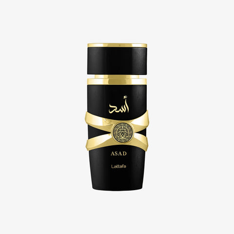 Lattafa Asad Black and Gold Eau de Parfum 100ml