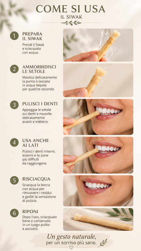 Siwak Miswak - spazzolino naturale