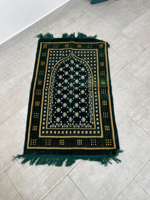Tappeto da preghiera elegante in velluto decorato