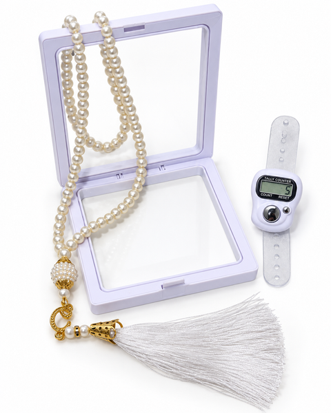 Set Tasbih Tradizionale + Tasbih Digitale con Cofanetto