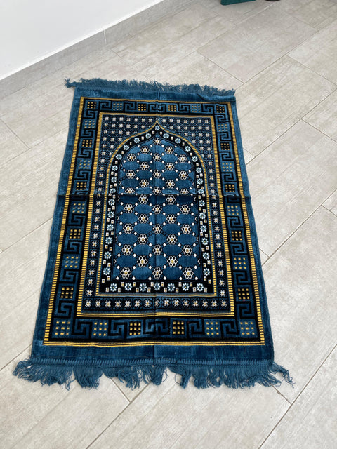 Tappeto da preghiera elegante in velluto decorato