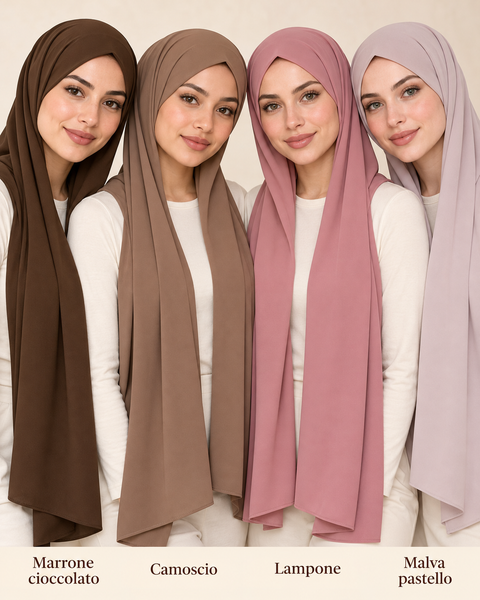 Hijab Jersey Plume – Semipronto in 100% viscosa