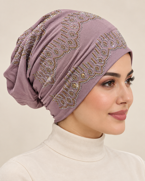 Cuffie Turbante Strass – Pronte da indossare in cotone e viscosa