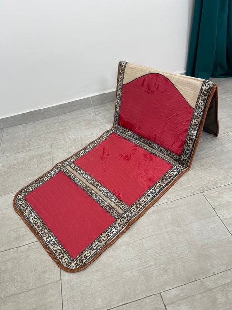 Tappeto preghiera imbottito con schienale
