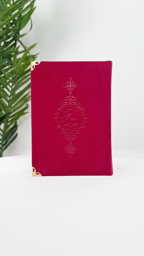 Corano copertina vellutata hafs 12x17 cm