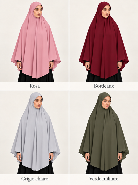 Khimar Layla XXL – Pronto da indossare in 100% viscosa