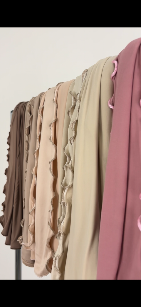 Hijab Jersey Premium Frisé