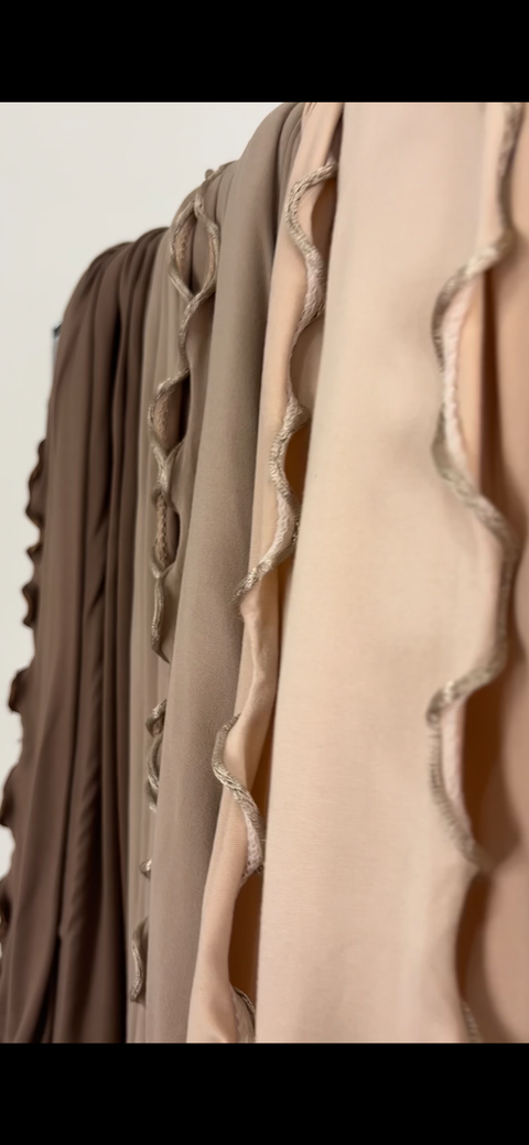 Hijab Jersey Premium Frisé