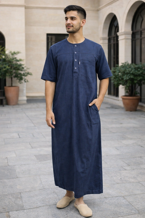 Qamis Al-Fakhr maniche corte