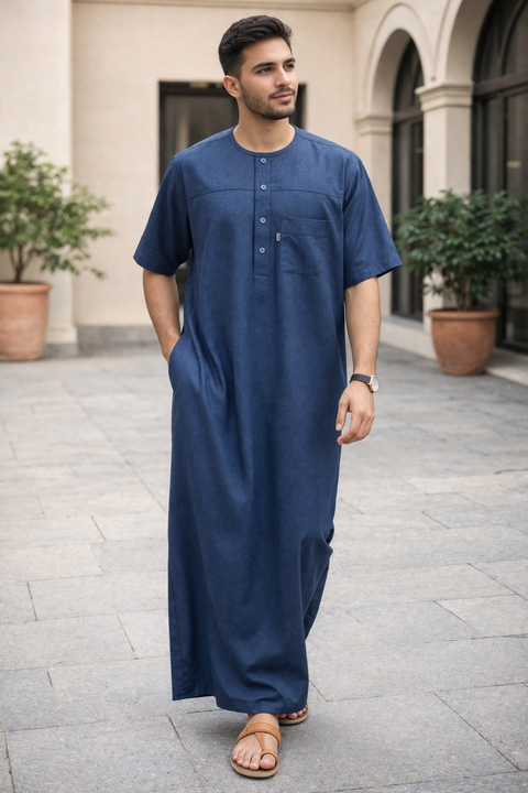 Qamis Al-Fakhr maniche corte