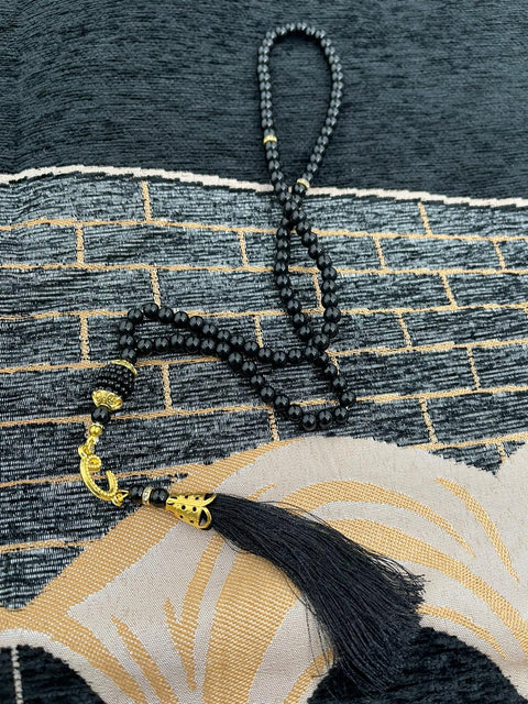 Set Preghiera Kaaba – Tappeto + Tasbih + Custodia Decorata