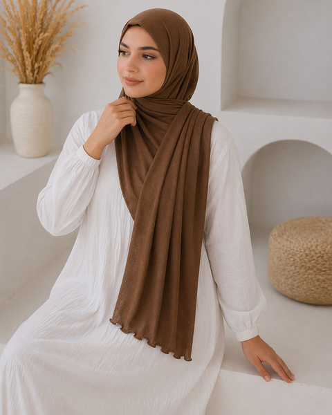 Hijab Jersey Premium Frisé