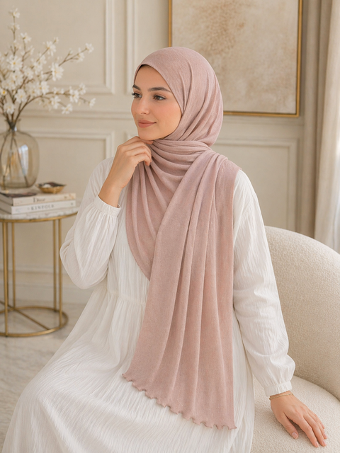 Hijab Jersey Premium Frisé