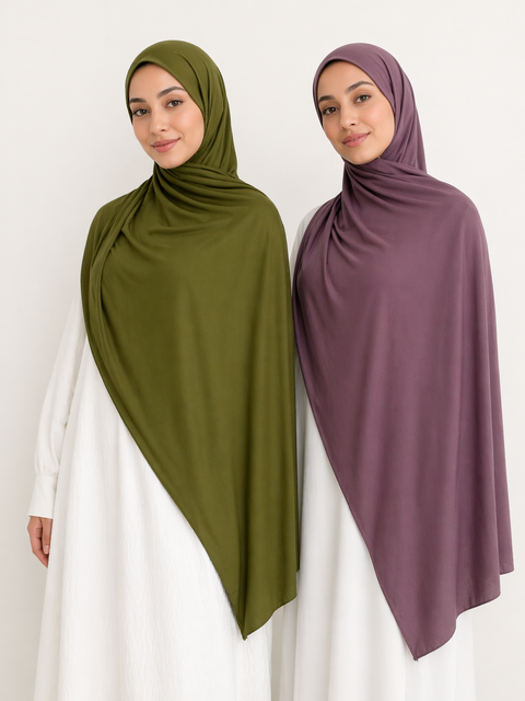 Hijab Jersey premium 205g 50% cotone 50% viscosa