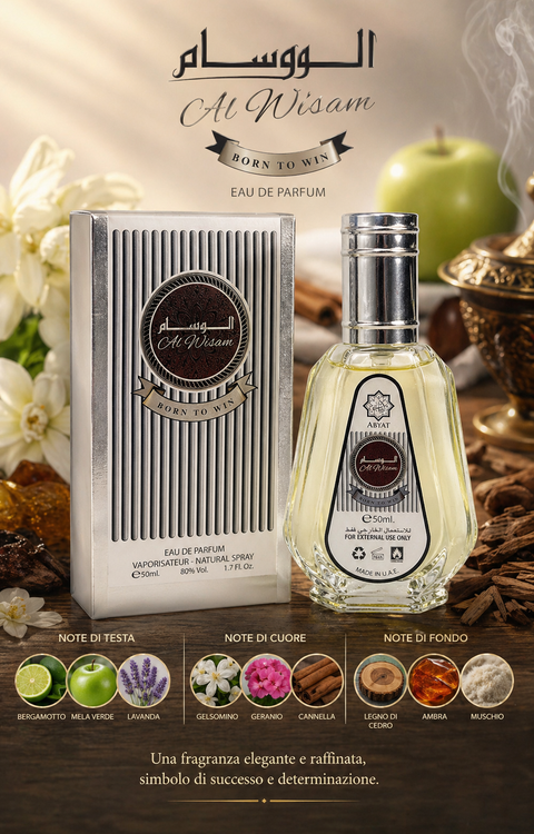 AL WISAM – BORN TO WIN Eau de parfum 50 ml
