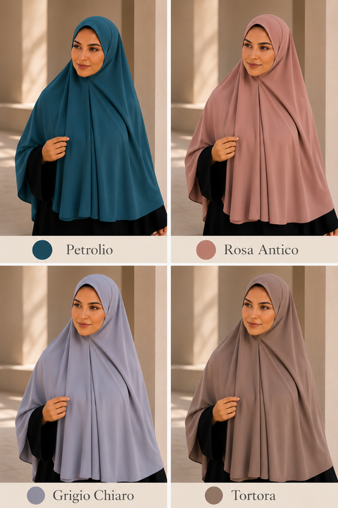 Hijab Khimar XXL Tinta Unita