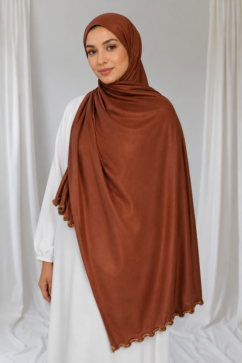 Hijab Jersey Premium Frisé