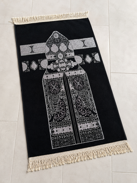 Tappeto da Preghiera Al-Qasr – Nero Argento