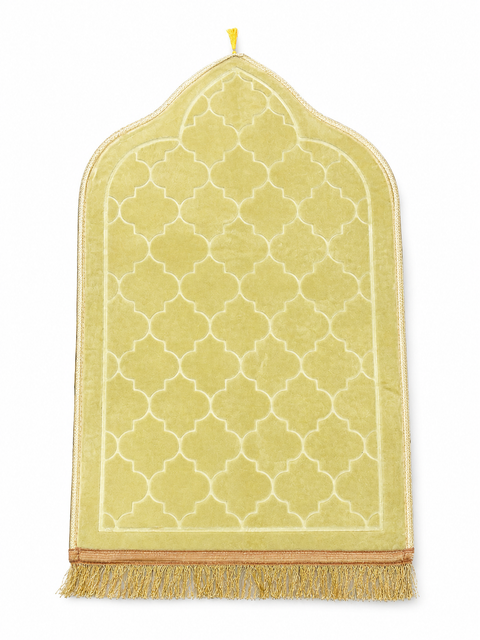 Tappeto preghiera Mihrab bordi oro