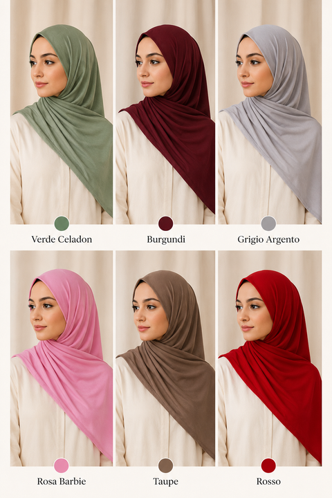 Hijab Jersey 50% cotone 50% viscosa
