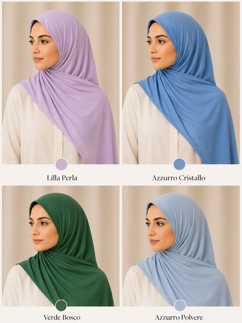 Hijab Jersey 50% cotone 50% viscosa